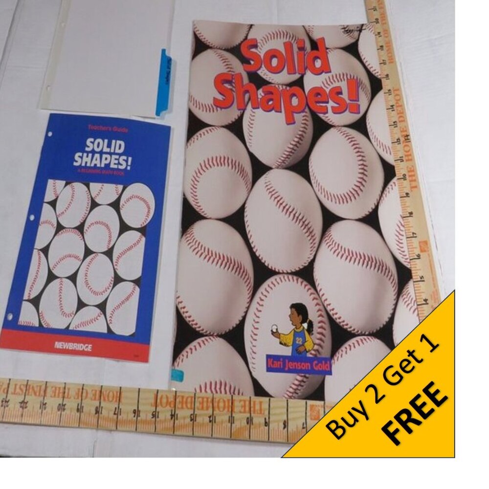 Solid Shapes BIG BOOK (almost 2 feet tall) with teacher pages CLASSROOM SIZE